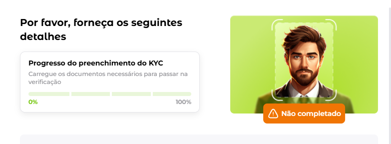 Interface de verificação de conta (KYC) no Verde Casino Portugal: processo seguro para levantamentos rápidos.