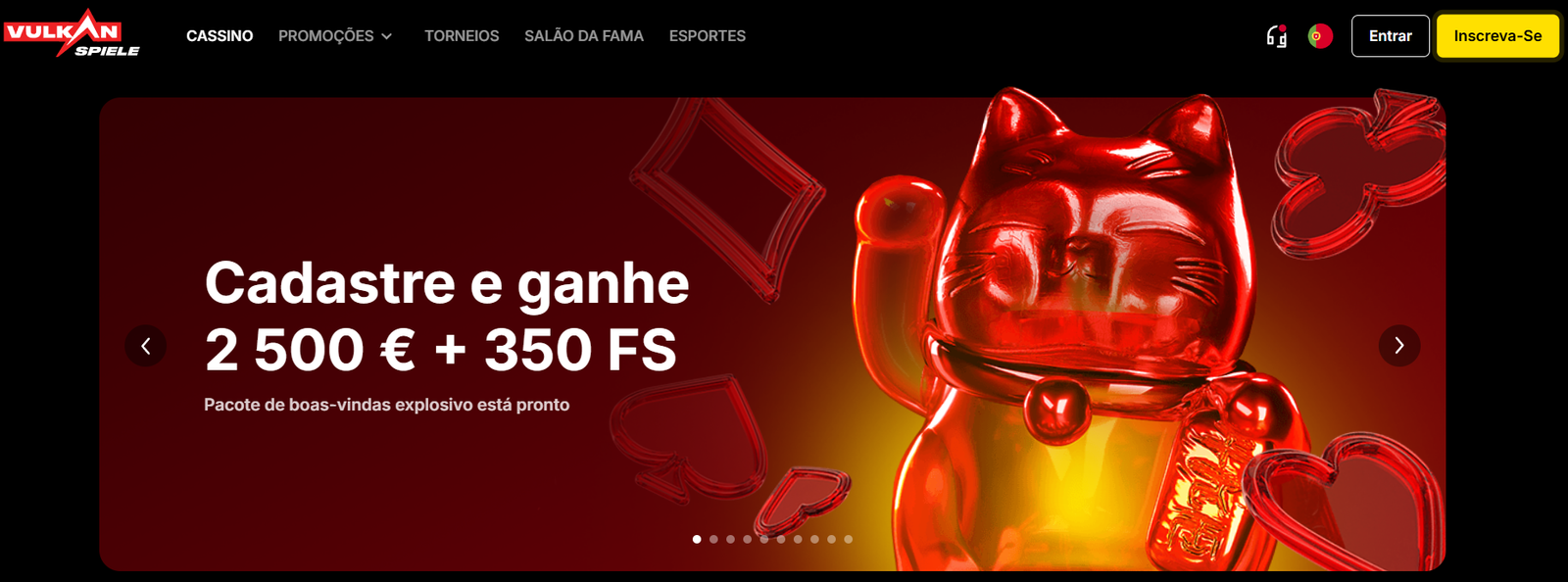 Catálogo de jogos Vulkan Spiele: Mais de 10.000 títulos incluindo slots, roleta ao vivo e crash games em Portugal.