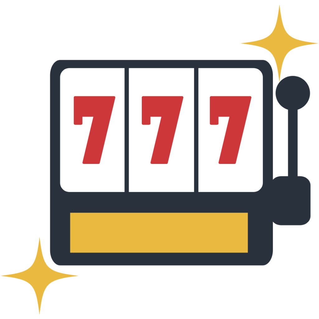 Ícone de máquina de slots 777 para categoria de jogos de casino online Portugal