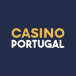 Logótipo oficial do Casino Portugal, apresentando a marca sobre um fundo azul-escuro.